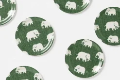 Glasunderlägg Elefant