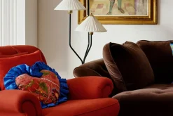 Kudde Hjärta med Volang