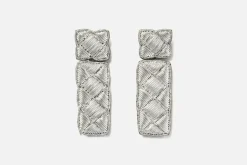 Örhänge Puffig Ruta