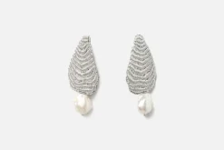 Örhänge Spiral Shell Pearl