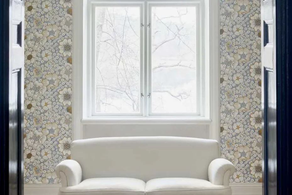 Tapetprov Eldblomman